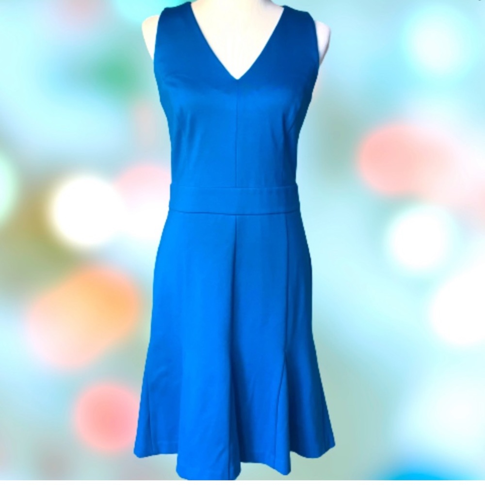 Banana Republic Sleeves V-neck Fit & Flare Dress